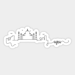 Agra City Signature Sticker